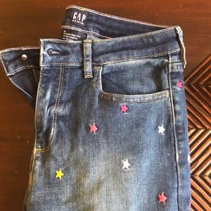 Gap Embroidered Jeans